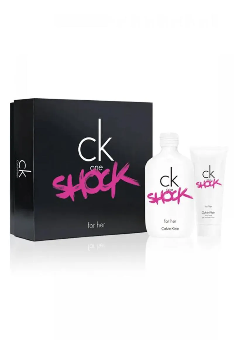 Kit One Shock Calvin Klein Feminino Eau de Toilette 200ml + Loção Hidratante Corporal 100ml