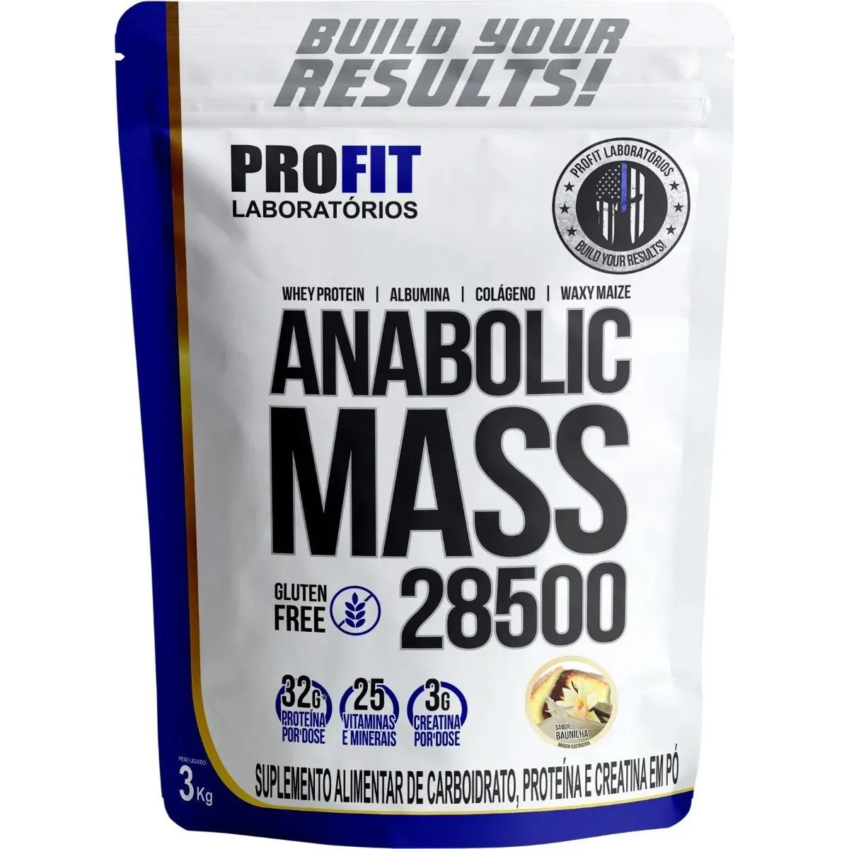 Hipercalórico Profit Labs Anabolic Mass 28500 Chocolate 3kg