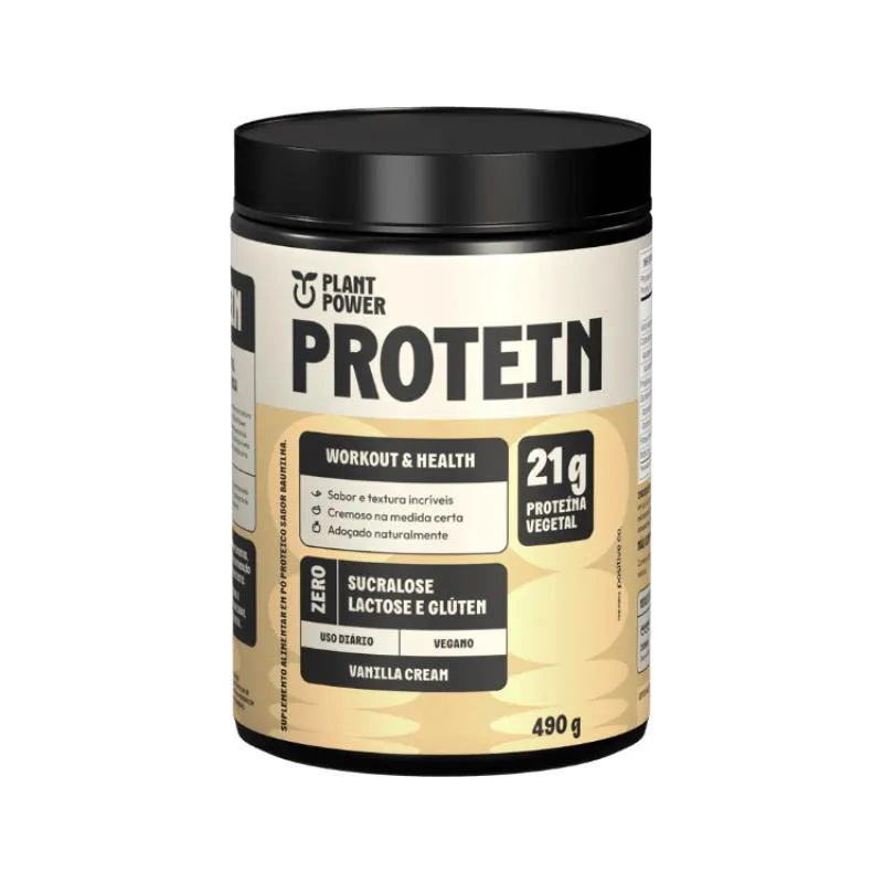 Proteína Vegetal Plant Power Protein Baunilha 490g