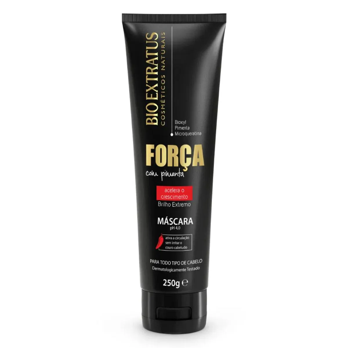 MáSCARA DE TRATAMENTO FORçA PIMENTA - 250GR  BIO EXTRATUS