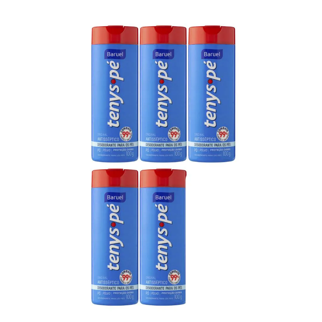 KIT C5 ANTISSéPTICO EM Pó PéS 100G TENYS Pé – BARUEL