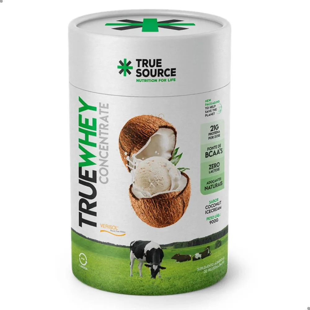 Whey Protein True Source True Whey Concentrate Zero Lactose Coco 900g