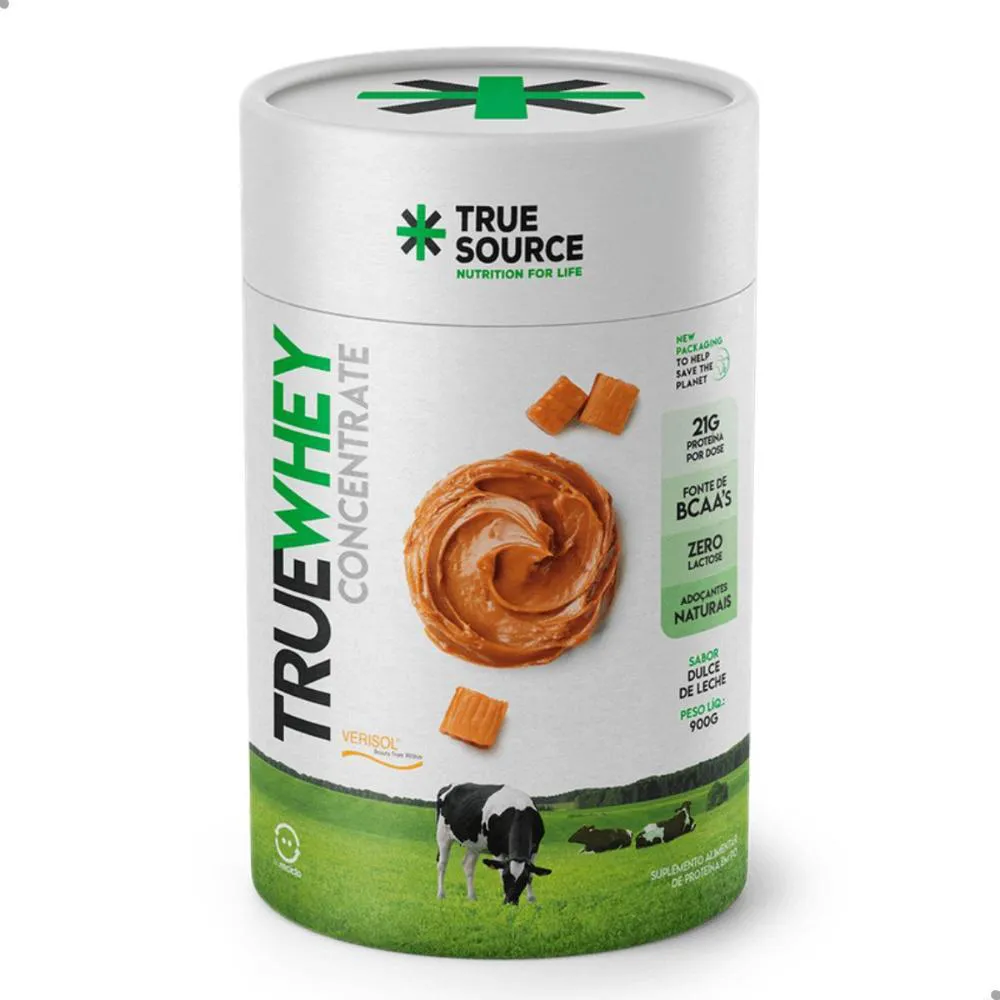 Whey Protein True Source True Whey Concentrate Zero Lactose Doce de Leite 900g