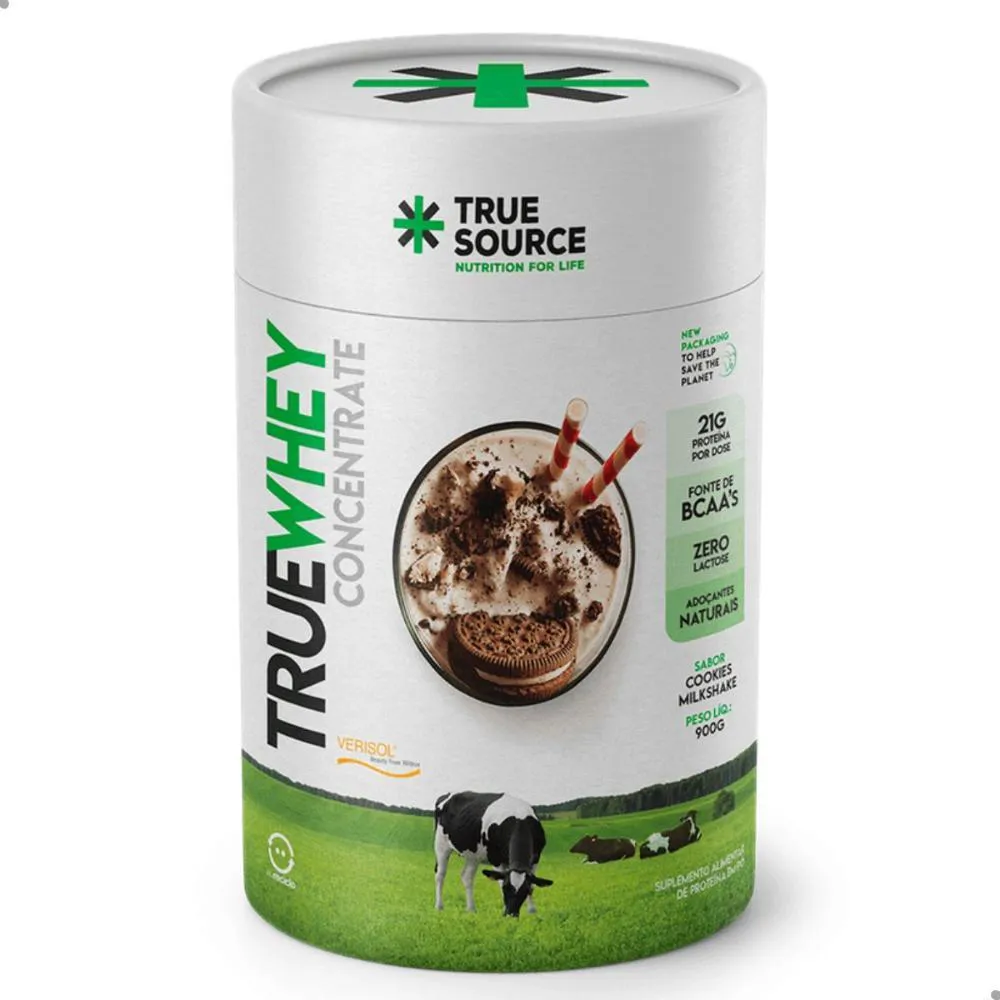 Whey Protein True Source True Whey Concentrate Zero Lactose Cookies 900g