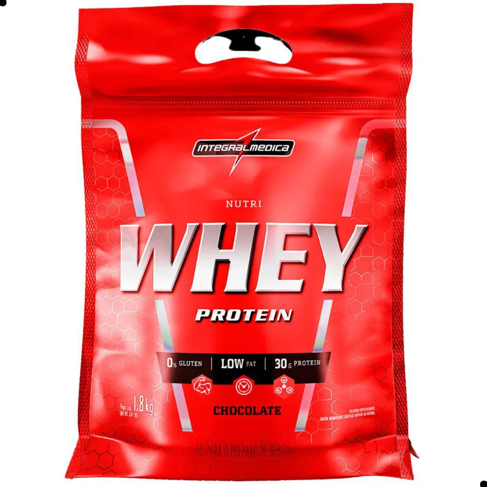 REFIL NUTRI WHEY PROTEIN POUNCH 900G INTEGRALMEDICA Chocolate