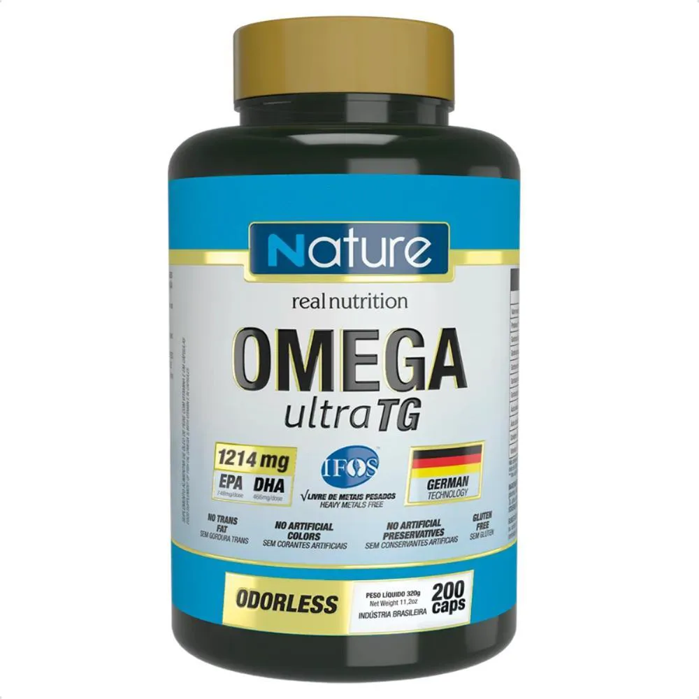 ÔMEGA 3 ULTRA TG EPA DHA 200 CAPSULAS NUTRATA Natural