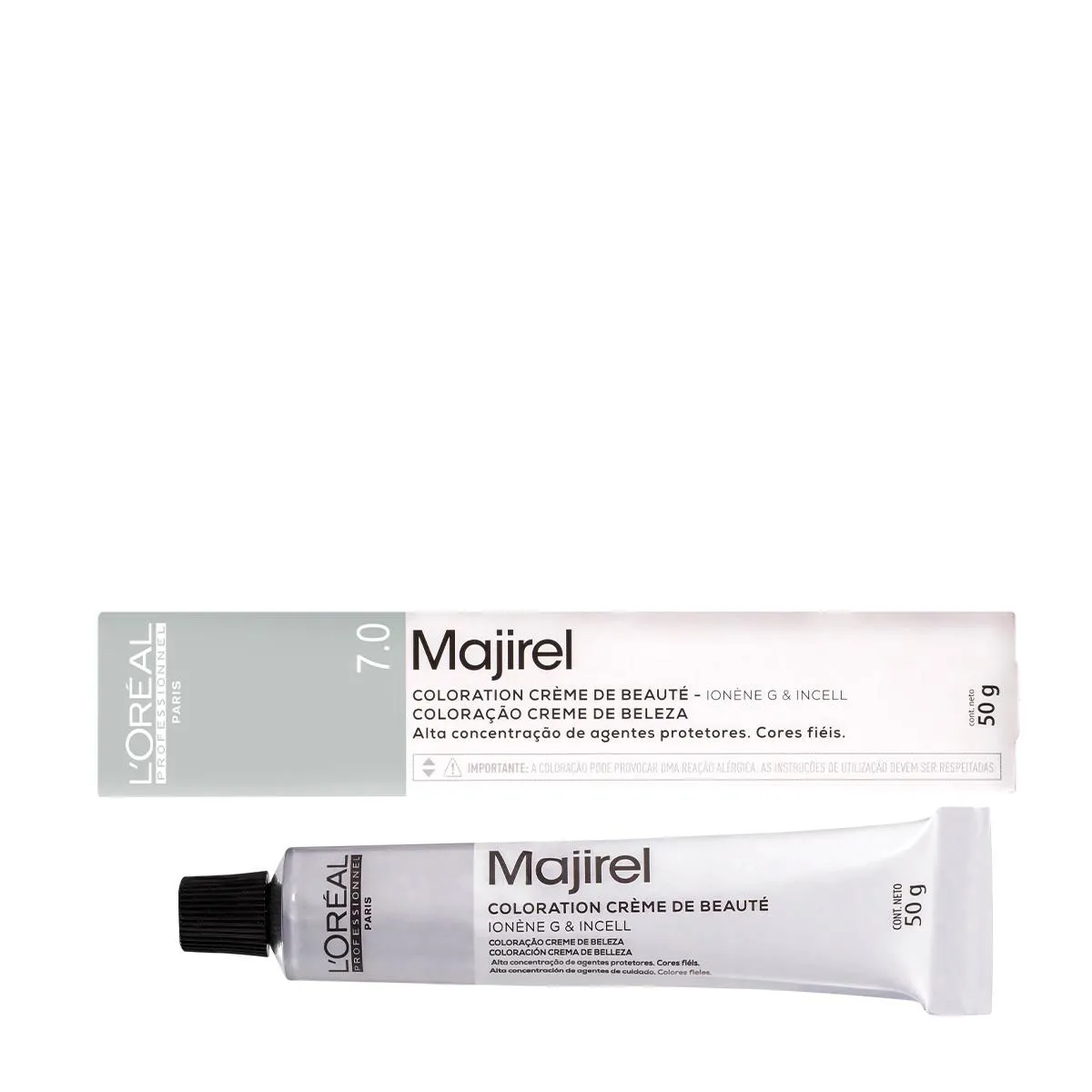 L'Oréal Professionnel Majirel 7.0 Louro Natural Profundo - Coloração 50G