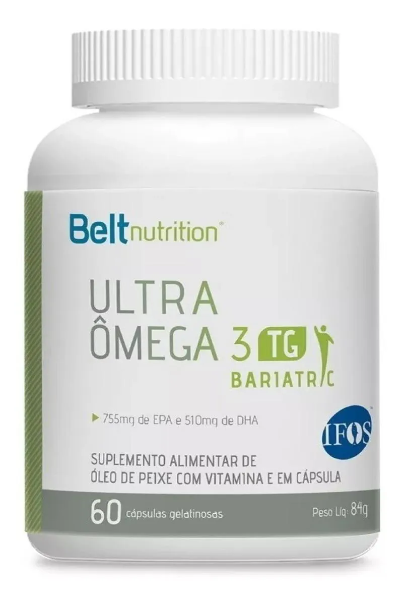 BELT ÔMEGA 3 BARIATRIC TG - SELO DE PUREZA IFOS - 60CAPS