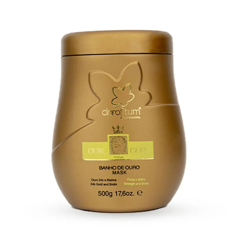 OURO 24K GOLD MáSCARA BANHO DE OURO 500G