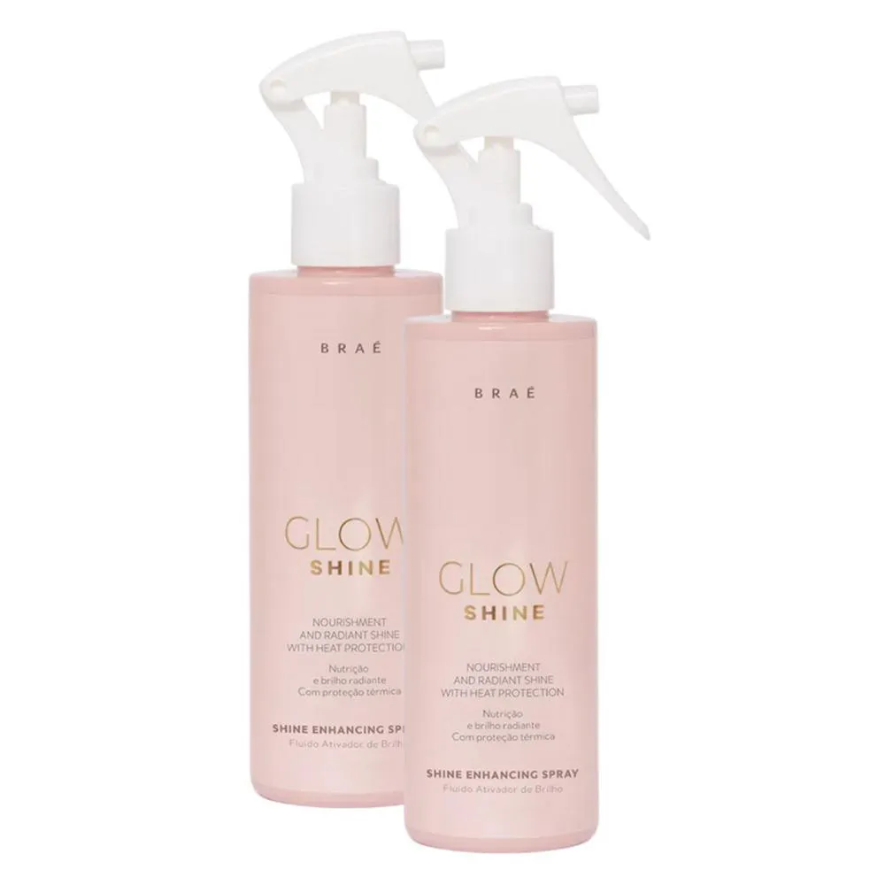 Kit Braé Glow Shine 2x Fluido Ativador 200ml