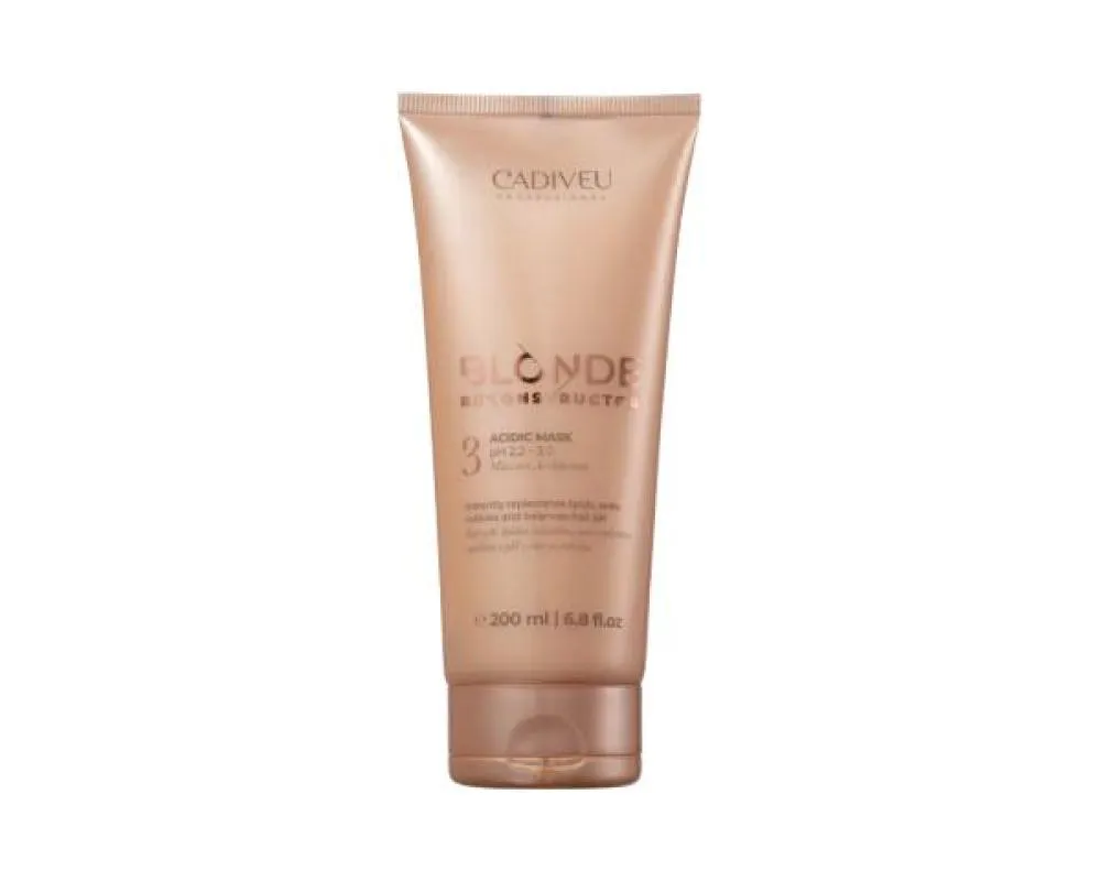 Máscara de Cabelo Acidificante Cadiveu Professional Blonde Reconstuctor 200ml 