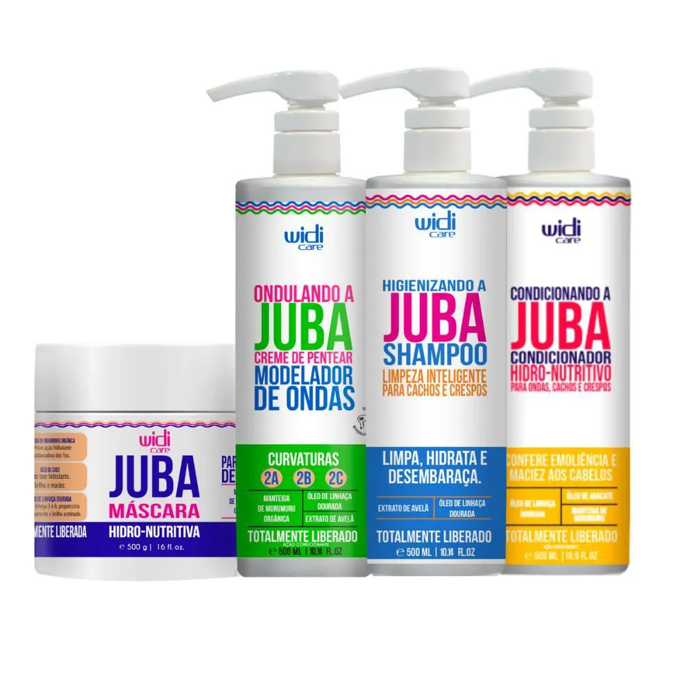 Widi Care Kit Ondulando A Juba Tratamento (4 Produtos)