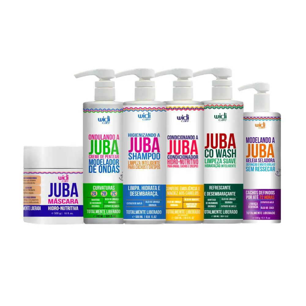 Widi Care Kit Ondulando A Juba Co Wash Geleia (6 Produtos)