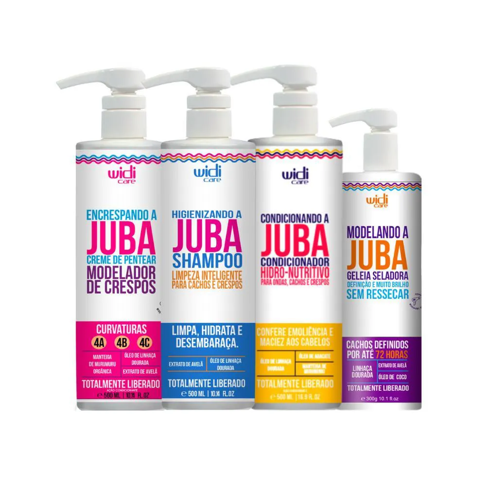 Widi Care Kit Encrespando A Juba Geleia Seladora (4 Produtos)