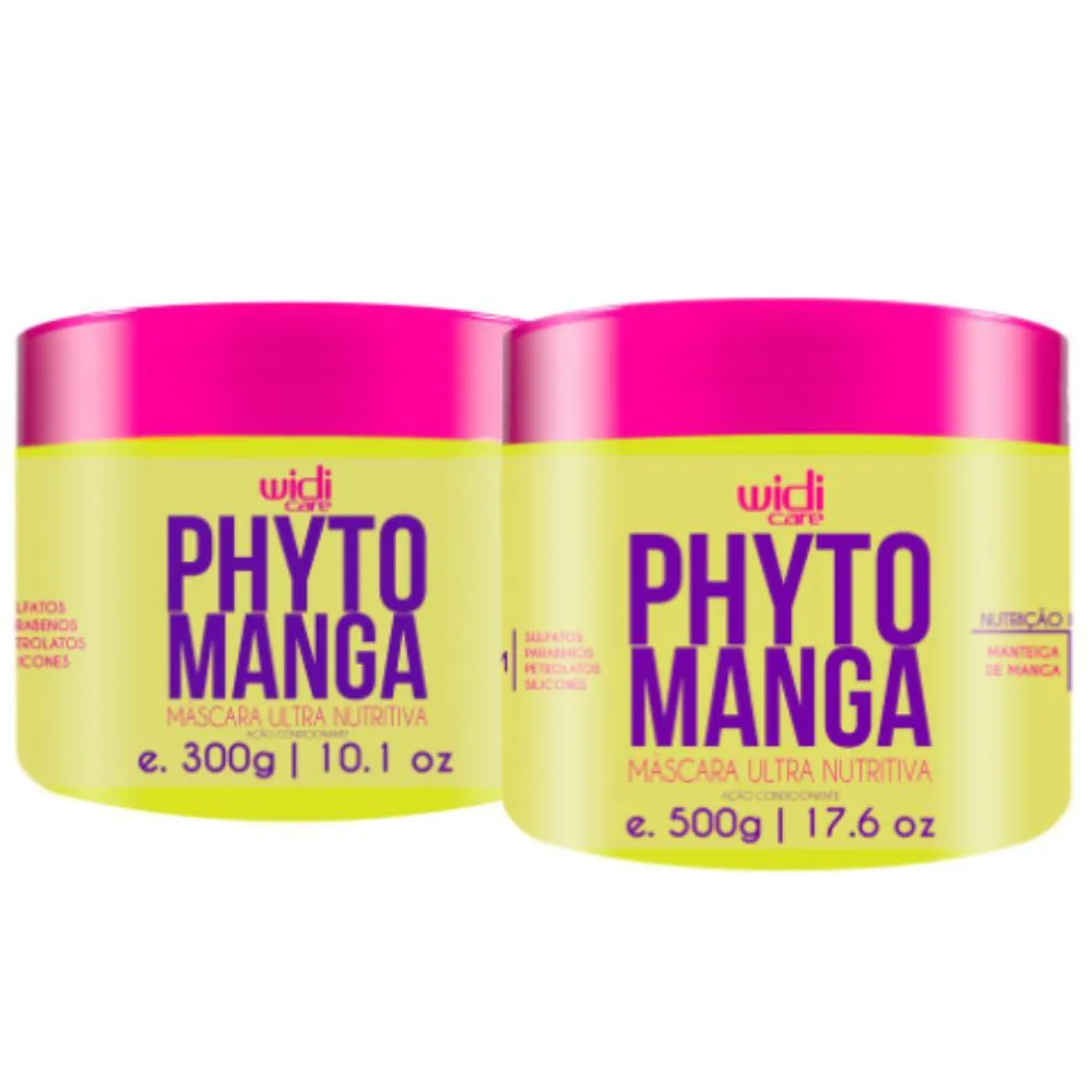 WIDI KIT PHYTOMANGA MáSCARA ULTRA NUTRITIVA 300G, MáSCARA ULTRA NUTRITIVA 500G
