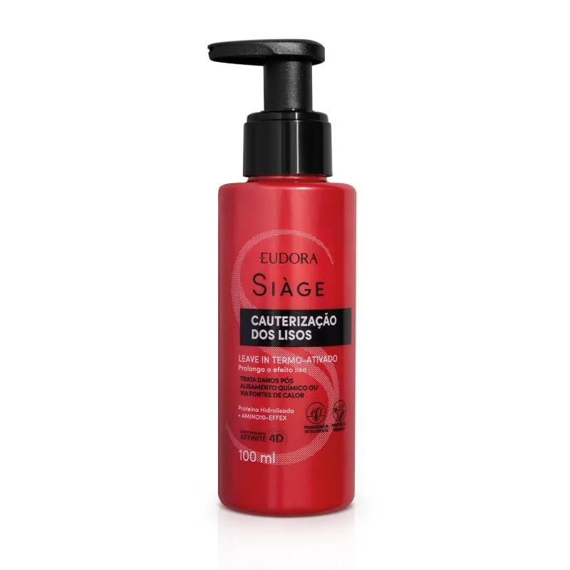 EUDORA SIAGE CAUTERIZACAO DOS LISOS LEAVE IN CAPILAR 100ML