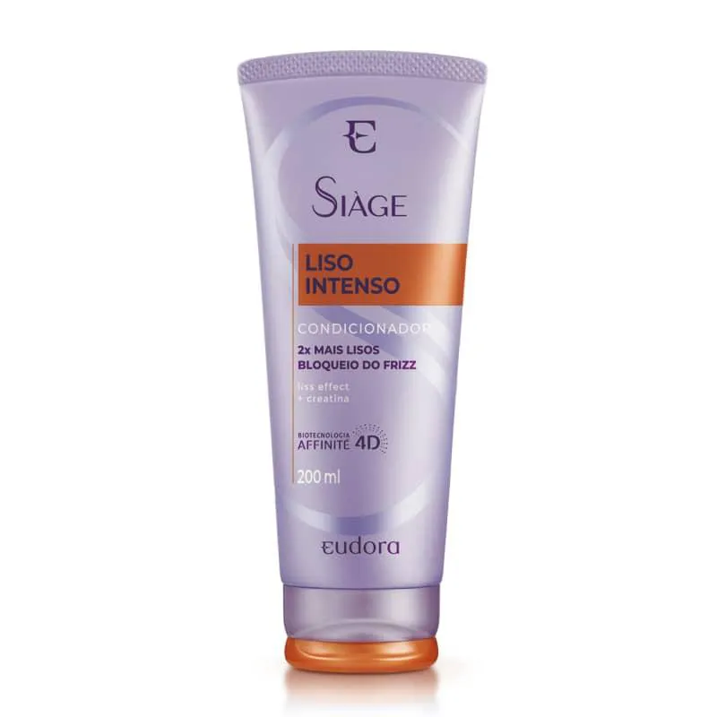 Condicionador Eudora Siage Liso Intenso Liso Prolongado 200ml