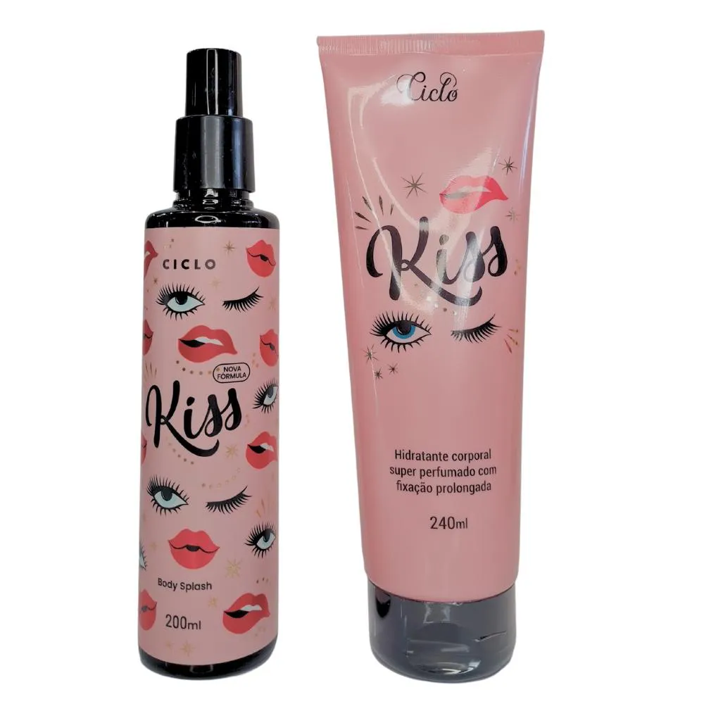 KIT CICLO KISS BODY SPLASH + LOçãO HIDRATANTE