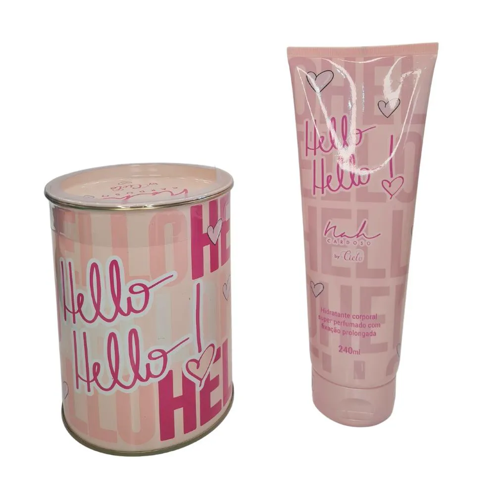 KIT CICLO HELLO HELLO COLôNIA LATA + LOçãO HIDRATANTE