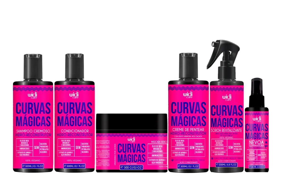KIT WIDI CARE LINHA CURVAS MáGICAS COMPLETA