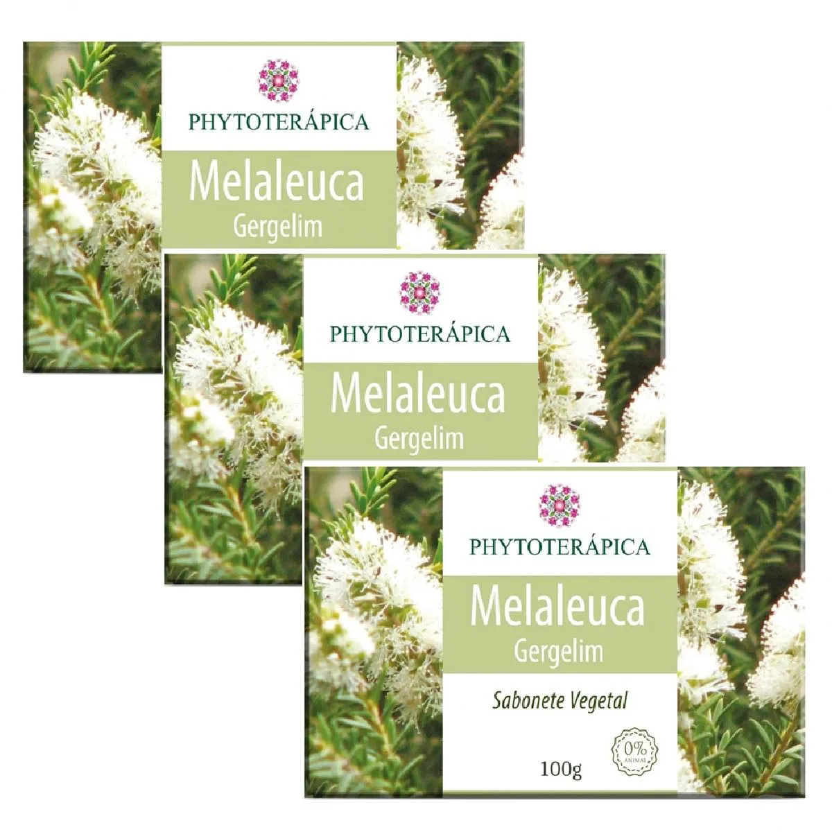 3X SABONETE DE MELALEUCA E GERGELIM - PHYTOTERAPICA