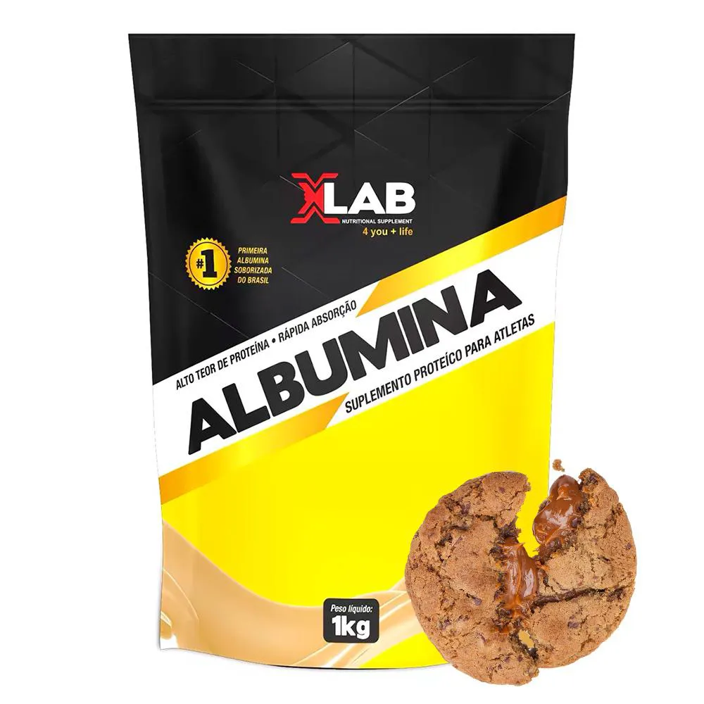 Albumina X-Lab Cookies e Doce de Leite 1kg