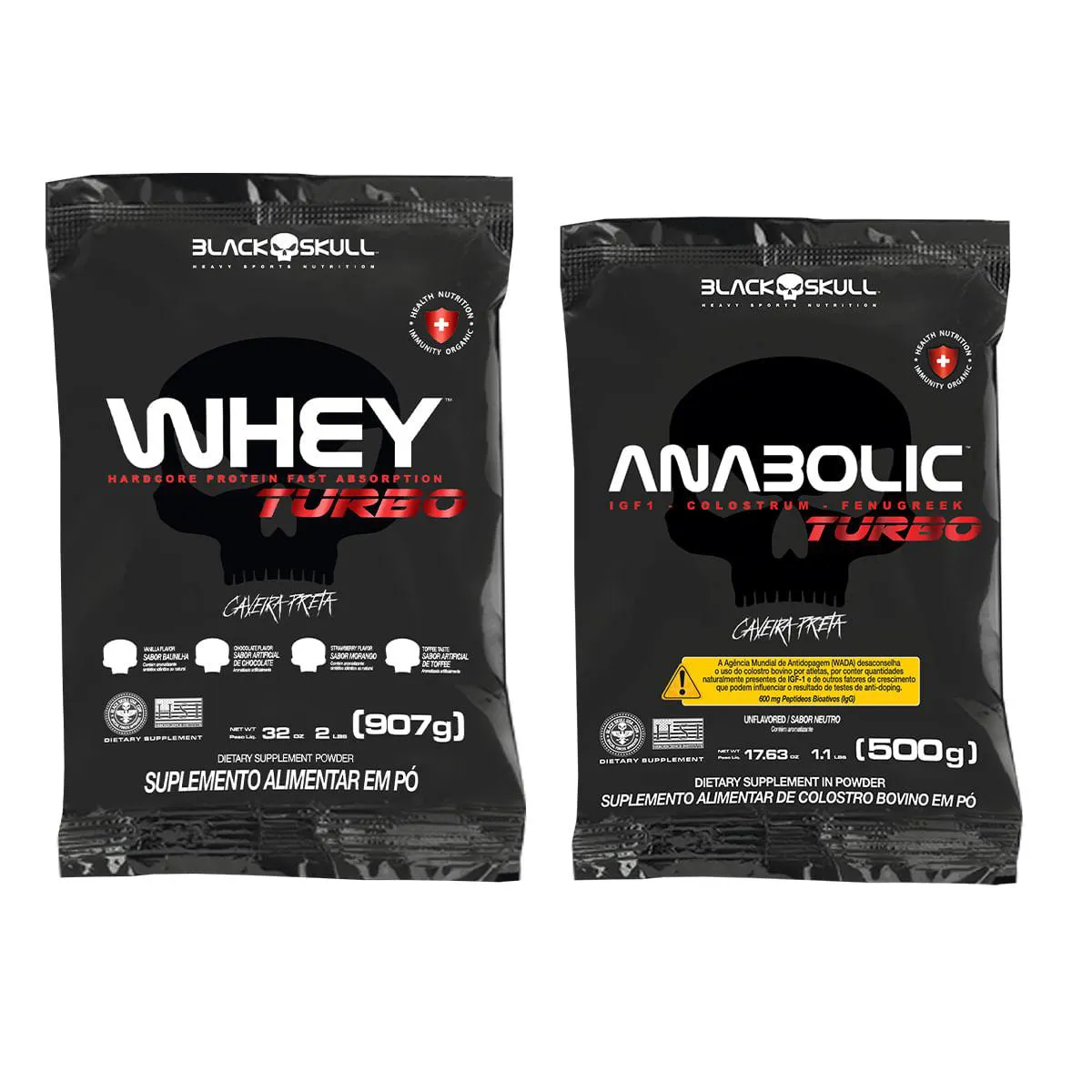 ANABOLIC COLOSTRO + WHEY TURBO (MORANGO)