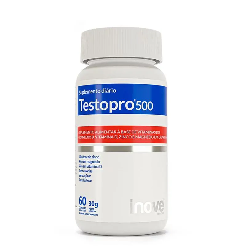 SUPLEMENTO MASCULINO TESTOPRO 500 INOVE NUTRITION C/ 60