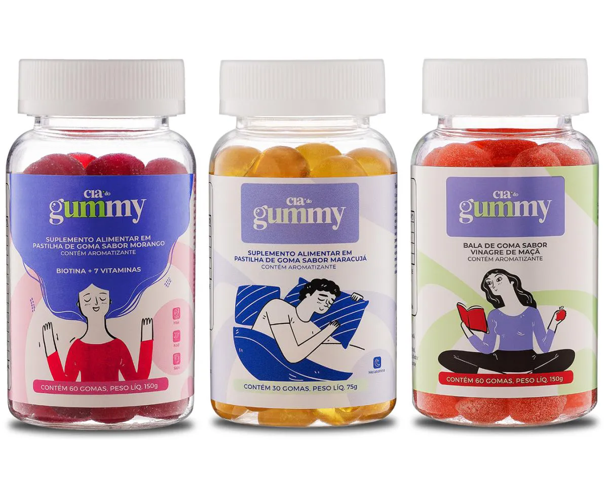 GUMMY - OS 3 QUERIDINHOS - 3 POTES