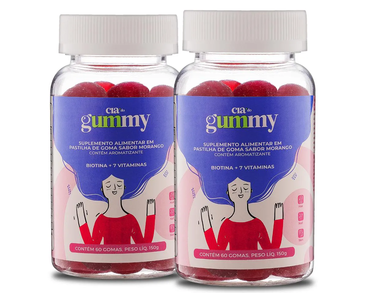 GUMMY SUPLEMENTO PARA  CABELO, PELE E UNHA   120 GOMAS