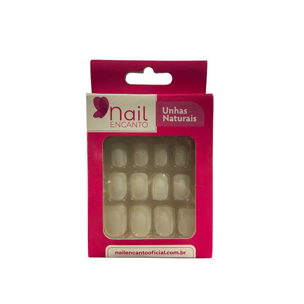NAIL ENCANTO UNHAS POSTIçAS NATURAL 24UN Oval Ne501