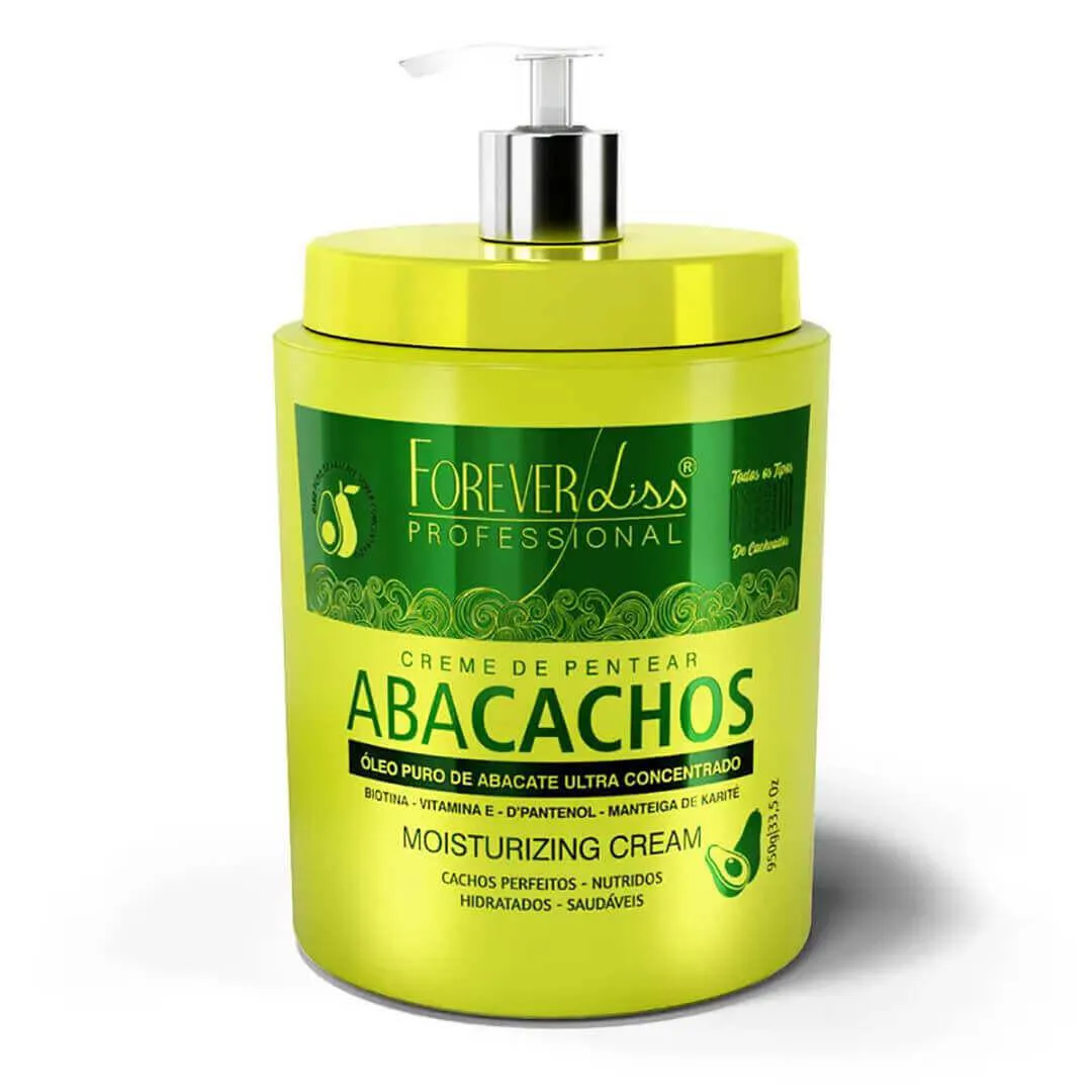 CREME DE PENTEAR PARA CACHEADAS ABACACHOS 950G FOREVER LISS