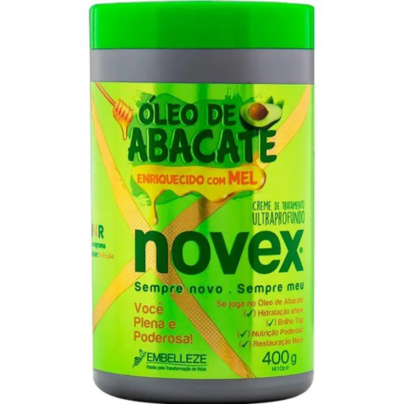 CREME DE TRATAMENTO NOVEX OLEO ABACATE E MEL 400G