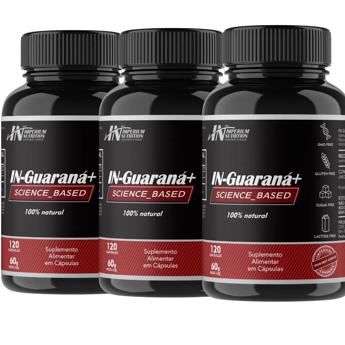 3X IN-GUARANá (GUARANá 360 CáPSULAS) IMPERIUM NUTRITION