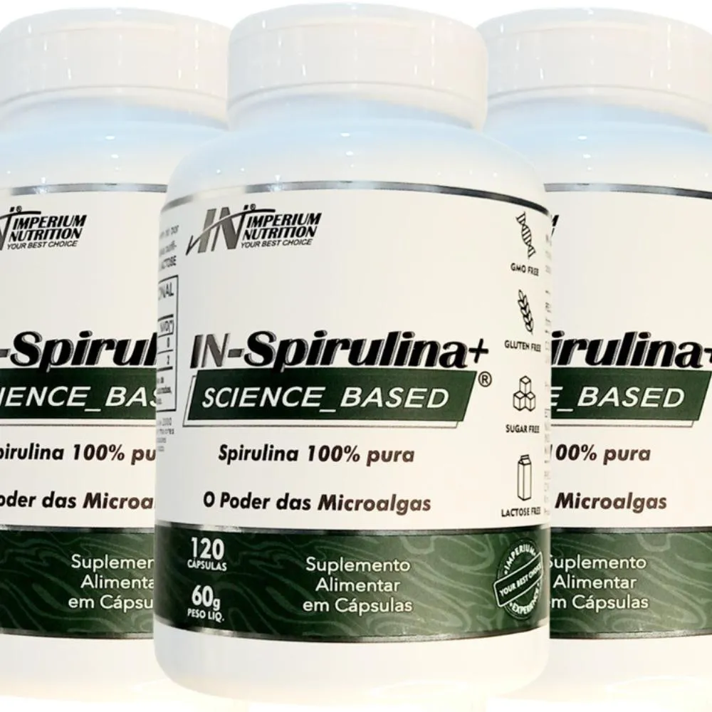 3X IN-SPIRULINA+ (SPIRULINA 360 CáPSULAS) IMPERIUM NUTRITION