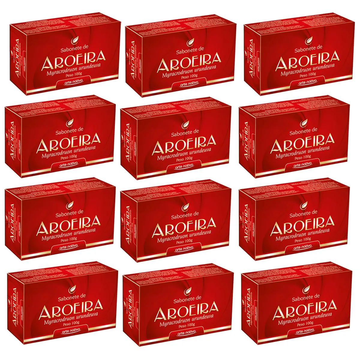 SABONETE AROEIRA ARTE NATIVA 100G KIT COM 12 UNIDADES