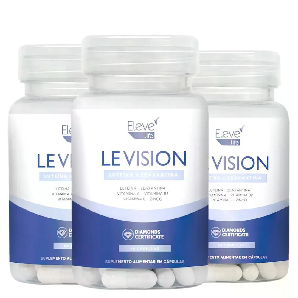 LE VISION - VITAMINAS PARA OS OLHOS - 90 DIAS - 90 CáPSULAS