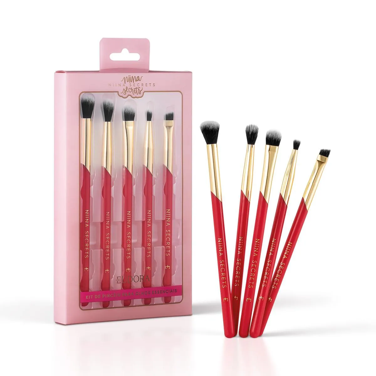 Eudora Niina Secrets Kit De Pincéis Para Olhos Essenciais