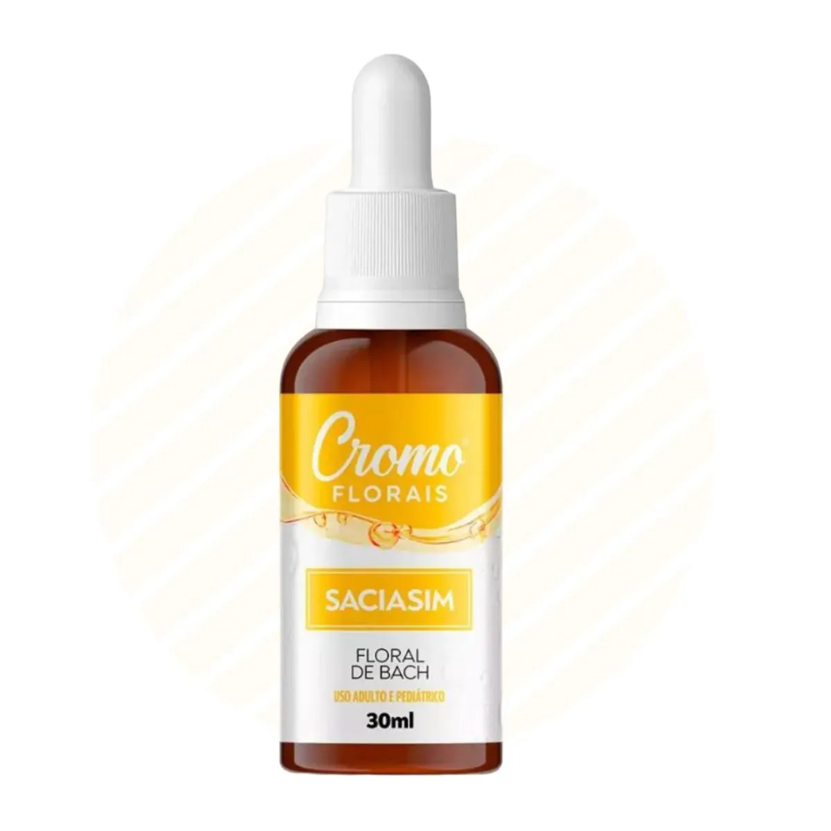 CROMOFLORAL SACIASIM FLORAL BACH 30ML PARA CONTROLE ALIMENTAR 100% NATURAL REF 1174 SEM Sabor