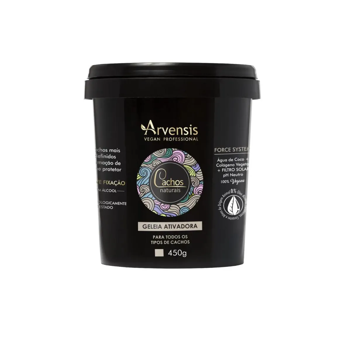 GELéIA ATIVADORA CACHOS SUAVE FIXAçãO 450 GR, ARVENSIS