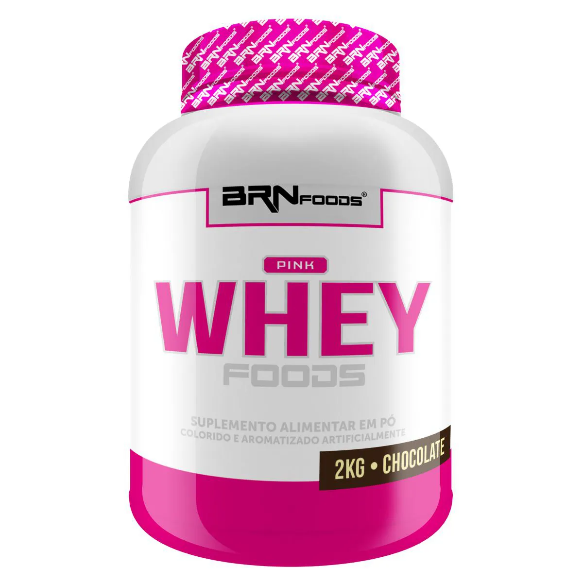 PINK WHEY PROTEIN COM COLáGENO 2KG - BRN FOODS  Chocolate