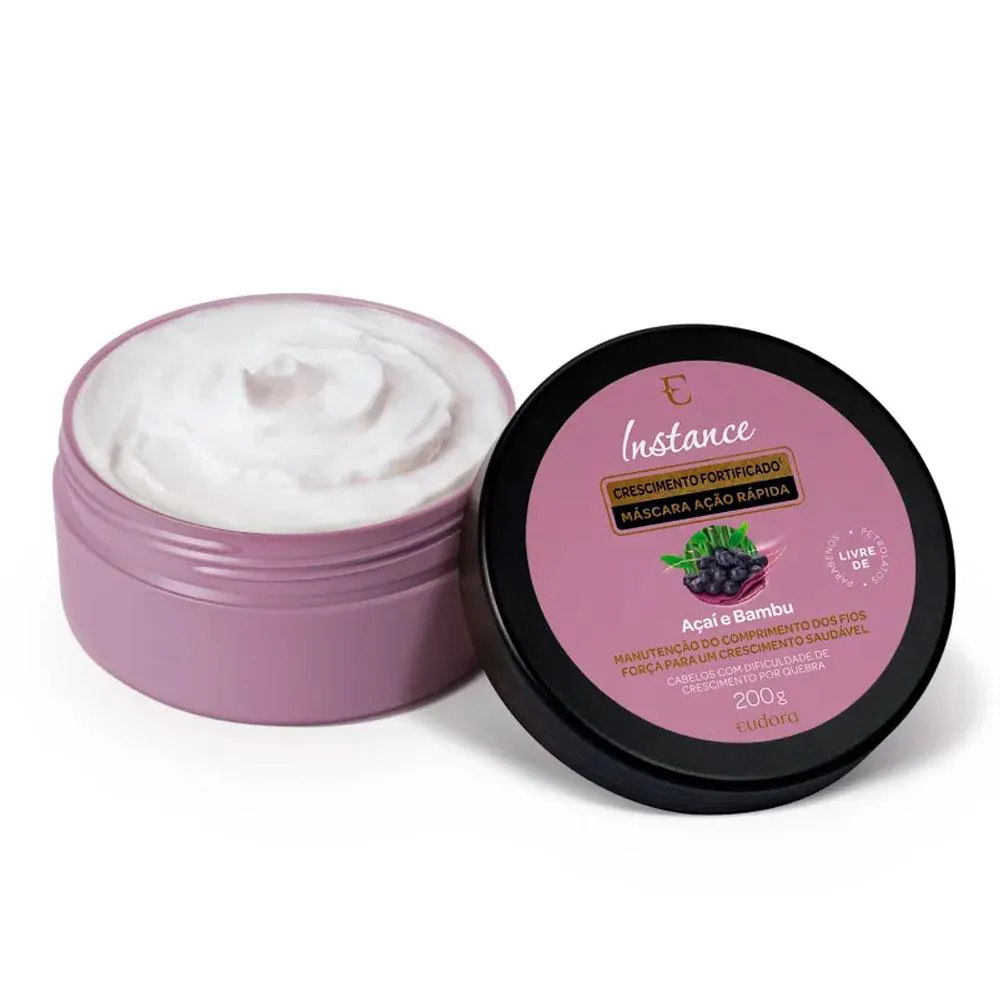MáSCARA CAPILAR INSTANCE AçAí E BAMBU 200G