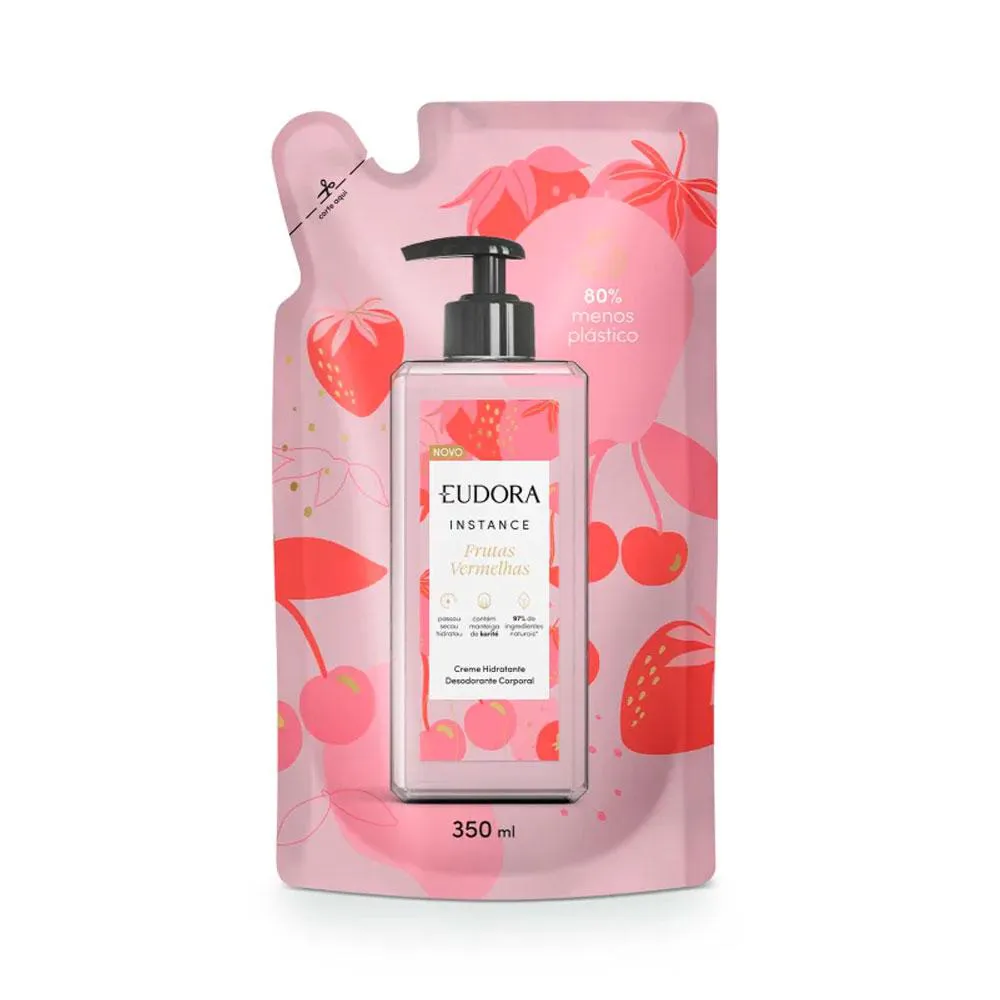 REFIL CREME HIDRATANTE INSTANCE FRUTAS VERMELHAS 350ML