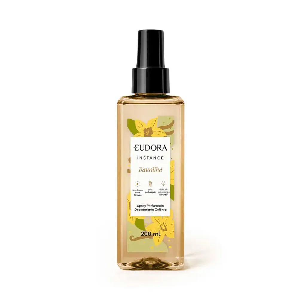 SPRAY PERFUMADO DESODORANTE COLôNIA INSTANCE BAUNILHA 200ML