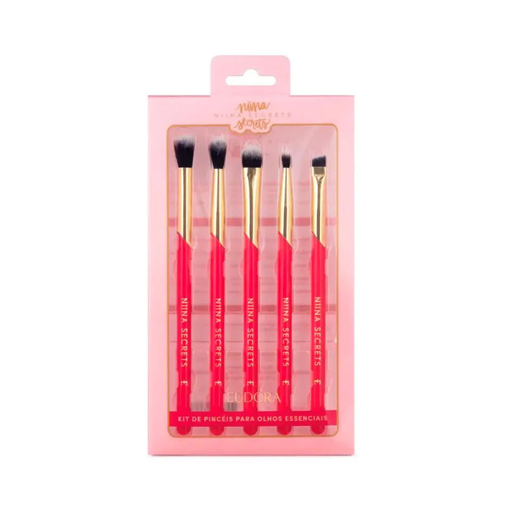 KIT DE PINCéIS PARA OLHOS ESSENCIAIS NIINA SECRETS