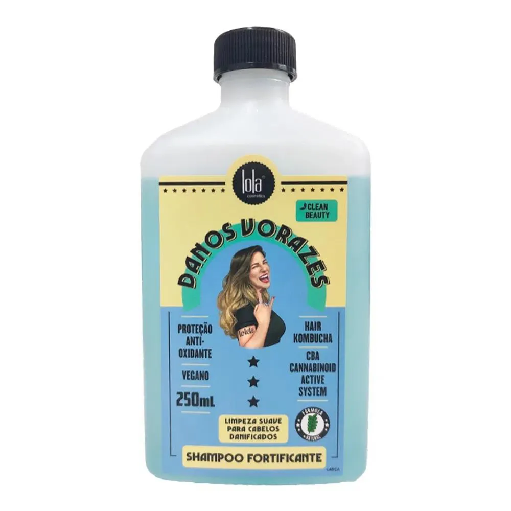 Shampoo Vegano Lola Cosmetics Danos Vorazes Reparação 250ml