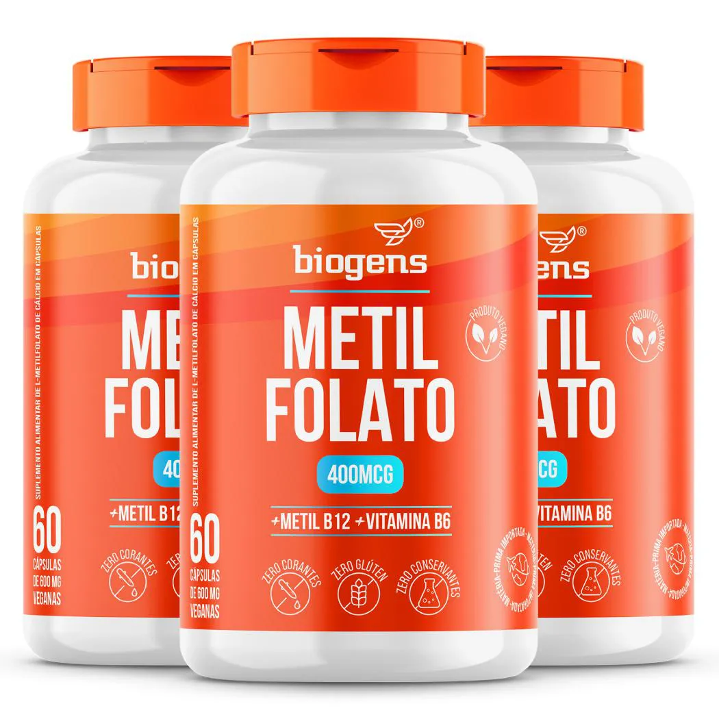BIOGENS KIT 3X METIL FOLATO 60 CAPS