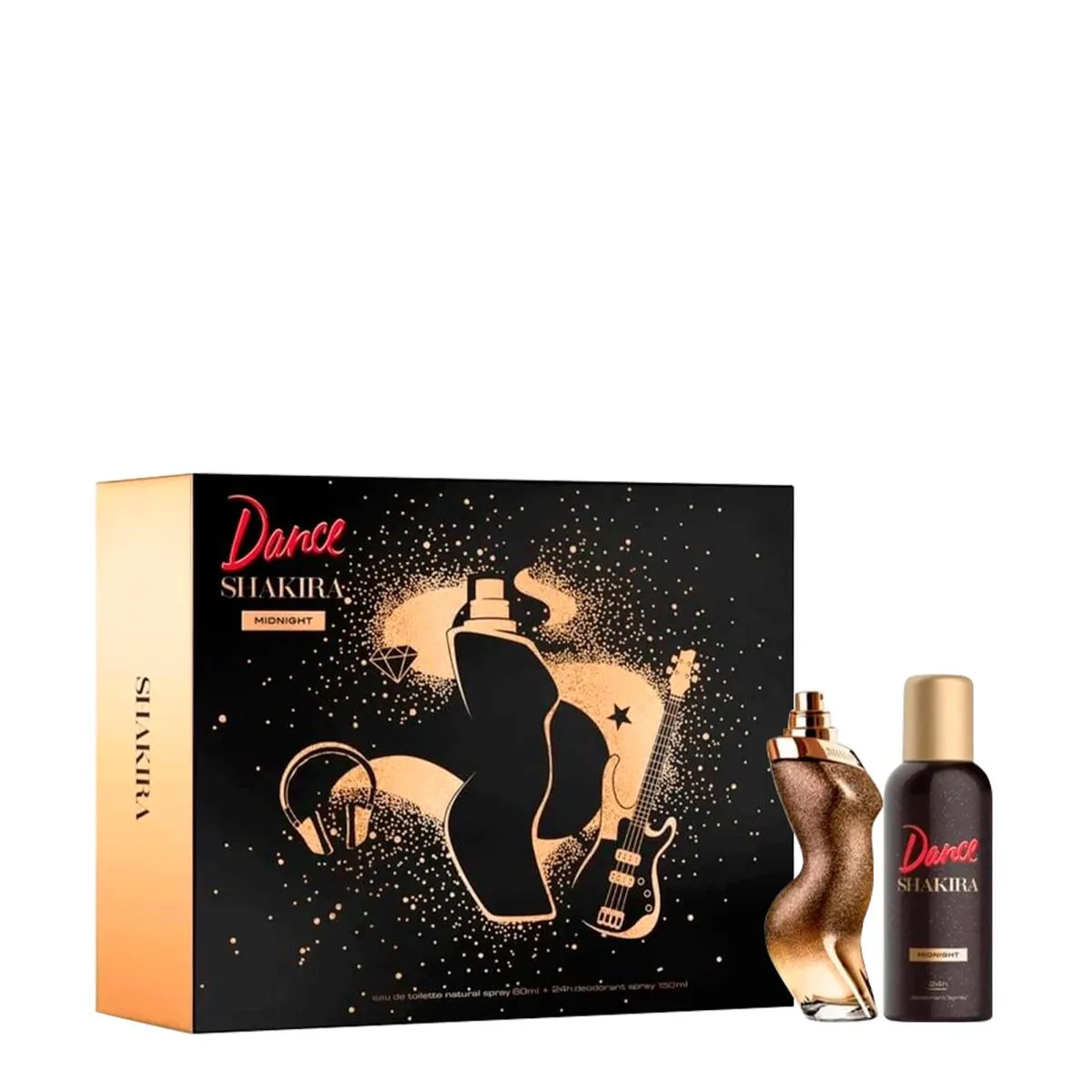 Kit Dance Midnight Shakira Feminino Eau de Toilette 80ml + Desodorante Spray 150ml