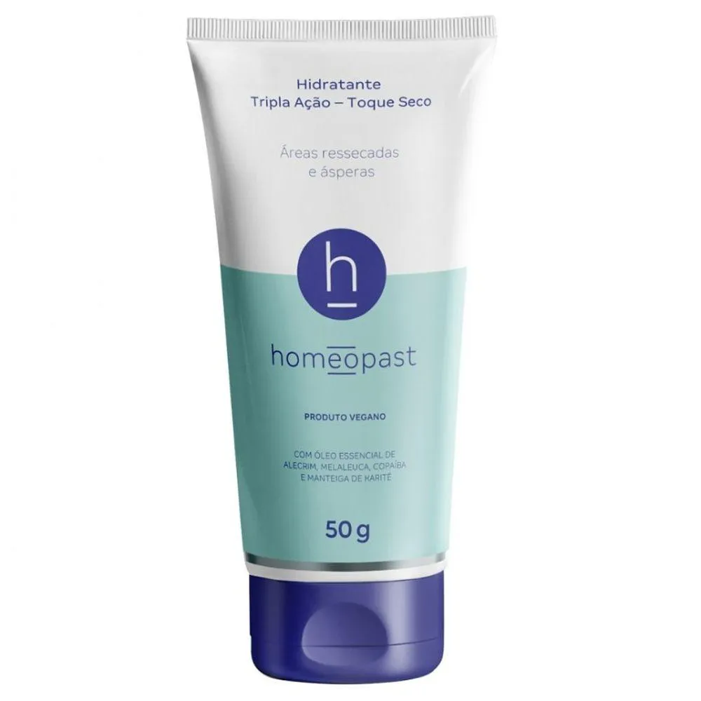 CREME HOMEOPAST TRIPLA AçãO TOQUE SECO 50 GRAMAS