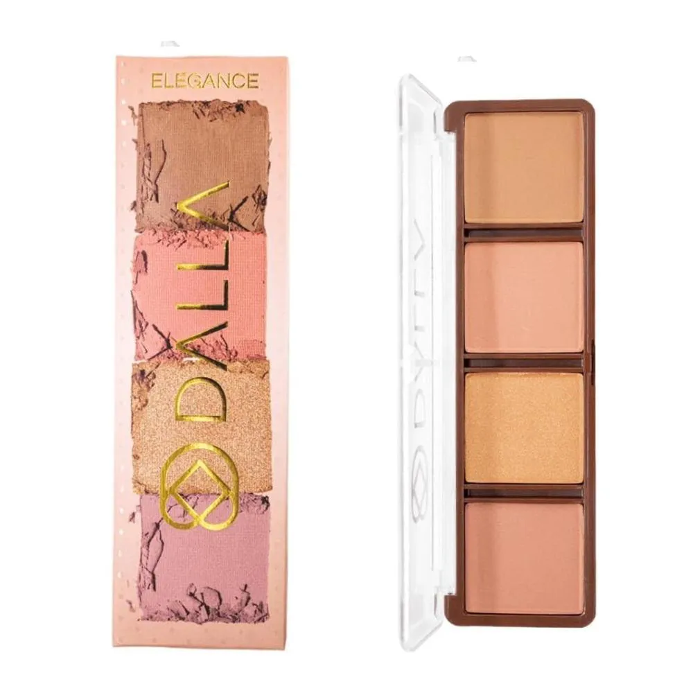 DALLA PALETA DE BLUSH CONTORNO E ILUMINADOR ELEGANCE 14G